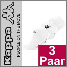 Lade das Bild in den Galerie-Viewer, KAPPA | SNEAKERSOCKEN | 3 Paar | Weiss | Herren