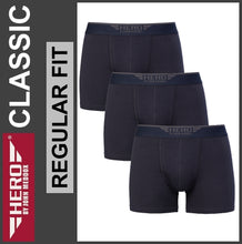 Lade das Bild in den Galerie-Viewer, HERO BASIC | Boxershorts | Classic Retro Pants | Navy | Herren