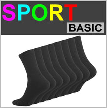 Lade das Bild in den Galerie-Viewer, UNIVERSAL | SOCKEN | Freizeit | SPORT | Schwarz | Damen | 8 Paar
