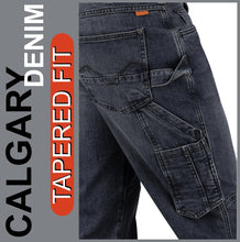 Lade das Bild in den Galerie-Viewer, HERO Workwear  | CALGARY | Cargo Denim | Indigo Wash | Tapered Fit | HERREN
