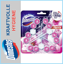 Lade das Bild in den Galerie-Viewer, DOMESTOS | Power 5 | WC-Spender | Pink Magnolie | 3 x 55 Gramm