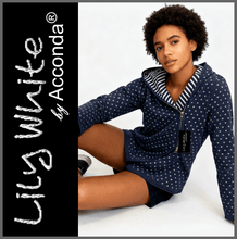 Lade das Bild in den Galerie-Viewer, LILY WHITE by Acconda | Blue | Feinstrick | Jacke | DAMEN