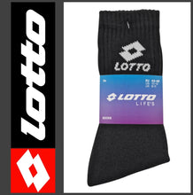 Lade das Bild in den Galerie-Viewer, LOTTO | 3 Paar | SPORTSOCKEN | Sport | Tennis | Freizeit | Business | Schwarz | Herren