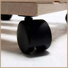 Lade das Bild in den Galerie-Viewer, PFLANZENROLLER | 2 Stück | Massives Buchenholz | ⦰ 30cm | Quadratisch | Bis 120 Kg