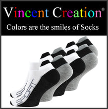 Lade das Bild in den Galerie-Viewer, Vincent Creation | 4 Paar | SNEAKERSSOCKEN | SPORT | FARBMIX | Herren