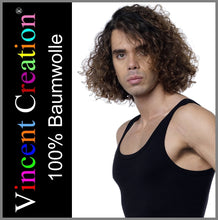 Lade das Bild in den Galerie-Viewer, Vincent Creation | 2 Stück | Unterhemd | Feinripp | Schwarz | Underwear | Herren