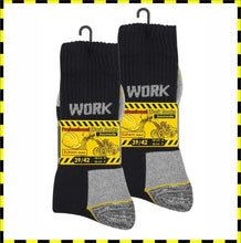 Lade das Bild in den Galerie-Viewer, WORKWEAR | 6 Paar | ARBEITSSOCKEN | Extrem Stabil | Schwarz Grau | Herren