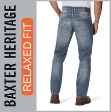 Lade das Bild in den Galerie-Viewer, HERO BAXTER Heritag | bluegrey | Stretch Denim | Relaxed Fit | Jeans Hose | HERREN