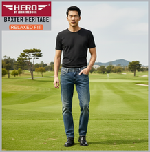 Lade das Bild in den Galerie-Viewer, HERO BAXTER Heritag | vintage used | Stretch Denim | Relaxed Fit | Jeans Hose | HERREN