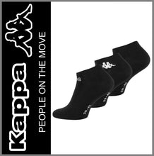 Lade das Bild in den Galerie-Viewer, KAPPA | SNEAKERSOCKEN | 3 Paar | Schwarz | Herren