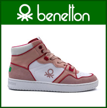 Lade das Bild in den Galerie-Viewer, BENETTON | Ankle-Sneaker | ROD | White Fucsia | DAMEN