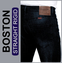 Lade das Bild in den Galerie-Viewer, Hero Boston | dark blue | Straight Rigid Fit | Cotton | HERREN | auf Rückansicht Gesäß
