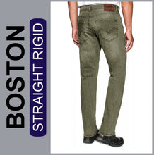 Lade das Bild in den Galerie-Viewer, Hero Boston | dull oliv | Straight Rigid Fit | Cotton | HERREN | Rückansicht