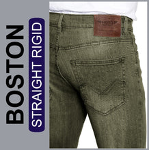 Lade das Bild in den Galerie-Viewer, Hero Boston | dull oliv | Straight Rigid Fit | Cotton | HERREN | Rückansicht Gesäß