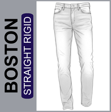Lade das Bild in den Galerie-Viewer, Hero Boston | dark blue | Straight Rigid Fit | Cotton | HERREN | Skizze