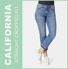 Lade das Bild in den Galerie-Viewer, STOOKER CALIFORNIA | Dark Denim Vintage | Stretch Jeans | Straight Fit Cropped | DAMEN | Frontansicht