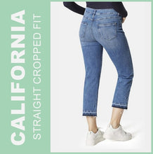Lade das Bild in den Galerie-Viewer, STOOKER CALIFORNIA | Dark Denim Vintage | Stretch Jeans | Straight Fit Cropped | DAMEN | Rückansicht