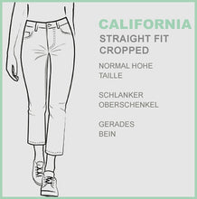 Lade das Bild in den Galerie-Viewer, STOOKER CALIFORNIA | Blue Bleached | Stretch Jeans | Straight Fit Cropped | DAMEN
