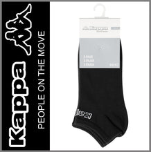Lade das Bild in den Galerie-Viewer, KAPPA | SNEAKERSOCKEN | 3 Paar | Schwarz | Herren