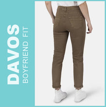 Lade das Bild in den Galerie-Viewer, STOOKER DAVOS | Shitake | Stretch Jeans | Boyfriend Slim Fit | DAMEN | Rückansicht