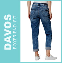 Lade das Bild in den Galerie-Viewer, STOOKER DAVOS | Heavy Used Blue | Stretch Jeans | Boyfriend Slim Fit | DAMEN | Rückansicht