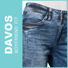 Lade das Bild in den Galerie-Viewer, STOOKER DAVOS | Heavy Used Blue | Stretch Jeans | Boyfriend Slim Fit | DAMEN | Frontansicht Hüfte