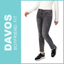 Lade das Bild in den Galerie-Viewer, STOOKER DAVOS | Grey Denim Random | Stretch Jeans | Boyfriend Slim Fit | DAMEN | Frontansicht