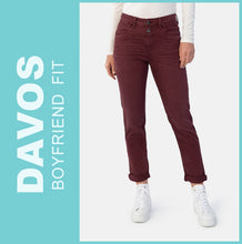 Lade das Bild in den Galerie-Viewer, STOOKER DAVOS | Port Wash | Stretch Jeans | Boyfriend Slim Fit | DAMEN | Frontansicht