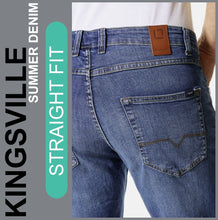 Lade das Bild in den Galerie-Viewer, Stooker KINGSVILLE | Mid Blue Wash | STRAIGHT FIT | Bermuda | Summer Denim | Herren
