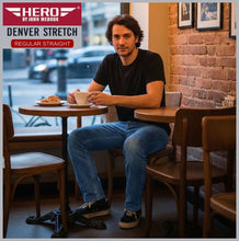 Lade das Bild in den Galerie-Viewer, HERO DENVER | Deep Blue Used | Stretch Denim | Straight Fit | Jeans Hose | HERREN