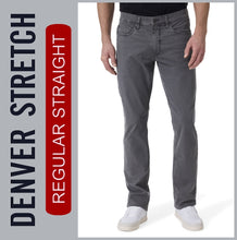 Lade das Bild in den Galerie-Viewer, HERO DENVER | Grey Structure | Stretch Denim | Straight Fit | Jeans Hose | HERREN | Frontansicht
