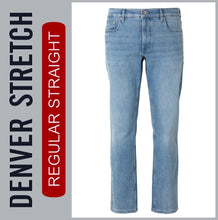 Lade das Bild in den Galerie-Viewer, HERO DENVER | Lightbluestone | Stretch Denim | Straight Fit | Jeans Hose | HERREN | Frontansicht Lager