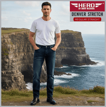 Lade das Bild in den Galerie-Viewer, HERO DENVER | Indigo Wash | Stretch Denim | Straight Fit | Jeans Hose | HERREN | vor Steilklippe