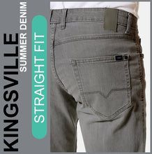 Lade das Bild in den Galerie-Viewer, Hero KINGSVILLE | Steel Grey | STRAIGHT FIT | Bermuda | Summer Denim | Herren