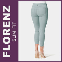 Lade das Bild in den Galerie-Viewer, STOOKER FLORENZ | Chinoise Green | Stretch Jeans | Slim Fit | DAMEN | Rückansicht
