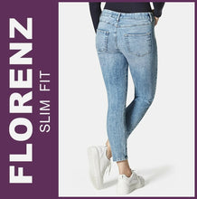 Lade das Bild in den Galerie-Viewer, STOOKER FLORENZ | Bleached Blue | Stretch Jeans | Slim Fit | DAMEN | Rückansicht