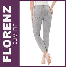 Lade das Bild in den Galerie-Viewer, STOOKER FLORENZ | Grey Denim Acid | Stretch Jeans | Slim Fit | DAMEN | Rückansicht