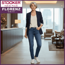 Lade das Bild in den Galerie-Viewer, STOOKER FLORENZ | Blue Black | Stretch Jeans | Slim Fit | DAMEN | im Foyer