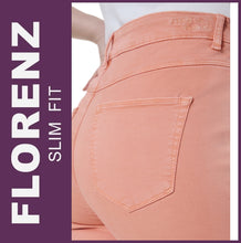 Lade das Bild in den Galerie-Viewer, STOOKER FLORENZ | Orange Peach | Stretch Jeans | Slim Fit | DAMEN | Rückansicht Gesäß