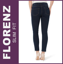 Lade das Bild in den Galerie-Viewer, STOOKER FLORENZ | Dark Blue Used | Stretch Jeans | Slim Fit | DAMEN | Rückansicht