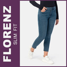 Lade das Bild in den Galerie-Viewer, STOOKER FLORENZ | Heavy Used Blue | Stretch Jeans | Slim Fit | DAMEN | Frontansicht