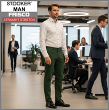 Lade das Bild in den Galerie-Viewer, STOOKER FRISCO | Green Classic | Stretch Denim | Regular Straight | Jeans Hose | HERREN | im Büro
