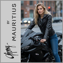 Lade das Bild in den Galerie-Viewer, GIPSY by MAURITIUS | Black | Lederjacke | Bikerjacke | Kapuze | CACEY LEGV | Damen