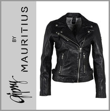Lade das Bild in den Galerie-Viewer, GIPSY by MAURITIUS | Black | Lederjacke | Bikerjacke | PGG W14 LEGV | Damen