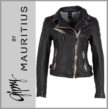 Lade das Bild in den Galerie-Viewer, GIPSY by MAURITIUS | Black | Lederjacke | Bikerjacke | PGG LULV | Damen