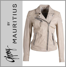Lade das Bild in den Galerie-Viewer, GIPSY by MAURITIUS | Cream | Lederjacke | Bikerjacke | PGG LABAGV | Damen