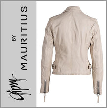 Lade das Bild in den Galerie-Viewer, GIPSY by MAURITIUS | Cream | Lederjacke | Bikerjacke | PGG LABAGV | Damen