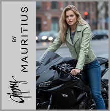Lade das Bild in den Galerie-Viewer, GIPSY by MAURITIUS | Frosty Green | Lederjacke | Bikerjacke | PGG LABAGV | Damen