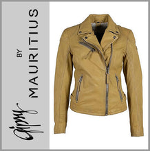 Lade das Bild in den Galerie-Viewer, GIPSY by MAURITIUS | Yellow | Lederjacke | Bikerjacke | PGG LABAGV | Damen
