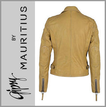 Lade das Bild in den Galerie-Viewer, GIPSY by MAURITIUS | Yellow | Lederjacke | Bikerjacke | PGG LABAGV | Damen